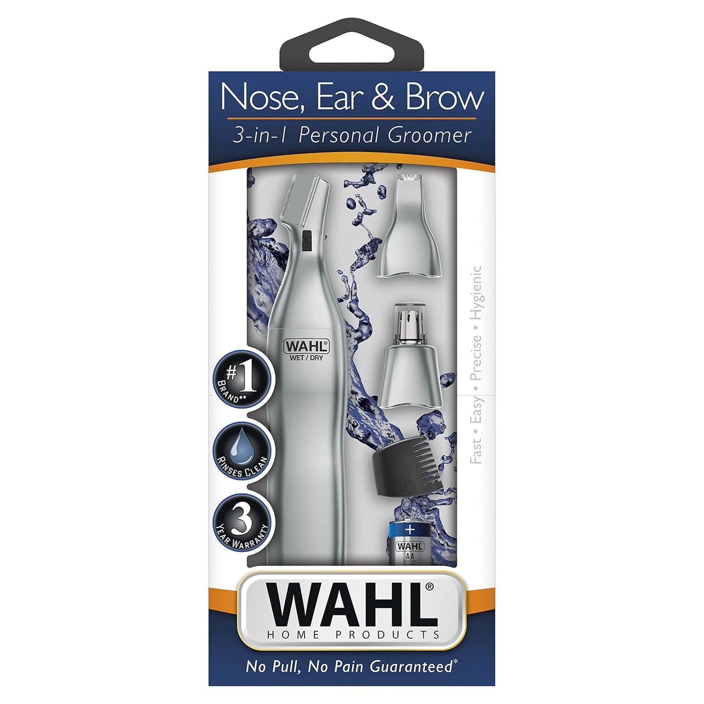 Wahl Men’s Nose Hair Trimmer - Precision Detail Trimming for Nose, Ears & Eyebrows | Model 5545-400
