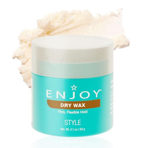 Enjoy Dry Wax - Non-Greasy Hair Wax for Firm Hold & Natural Matte Finish | 2.1 Oz