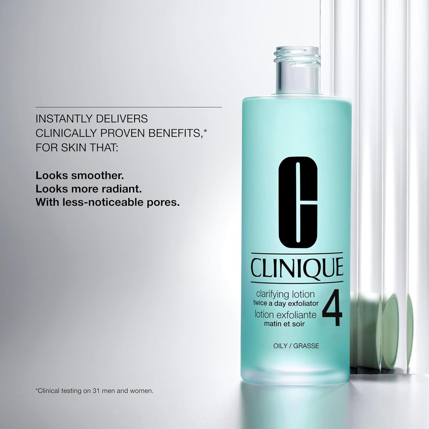 Clinique 3-Step Oily Skin Care Set - Liquid Face Soap, Exfoliating Lotion & Moisturizing Gel