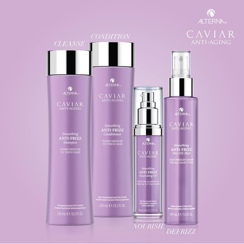 Alterna Caviar Anti-Aging Smoothing Oil - Lightweight Frizz Control Treatment, Sulfate Free | 1.7 Fl Oz
