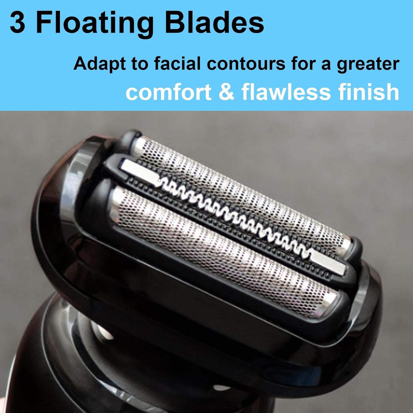 Braun Series 5/6 53B Replacement Head - Compatible Foil Shaver Blades for New Braun Razors (2 Count)