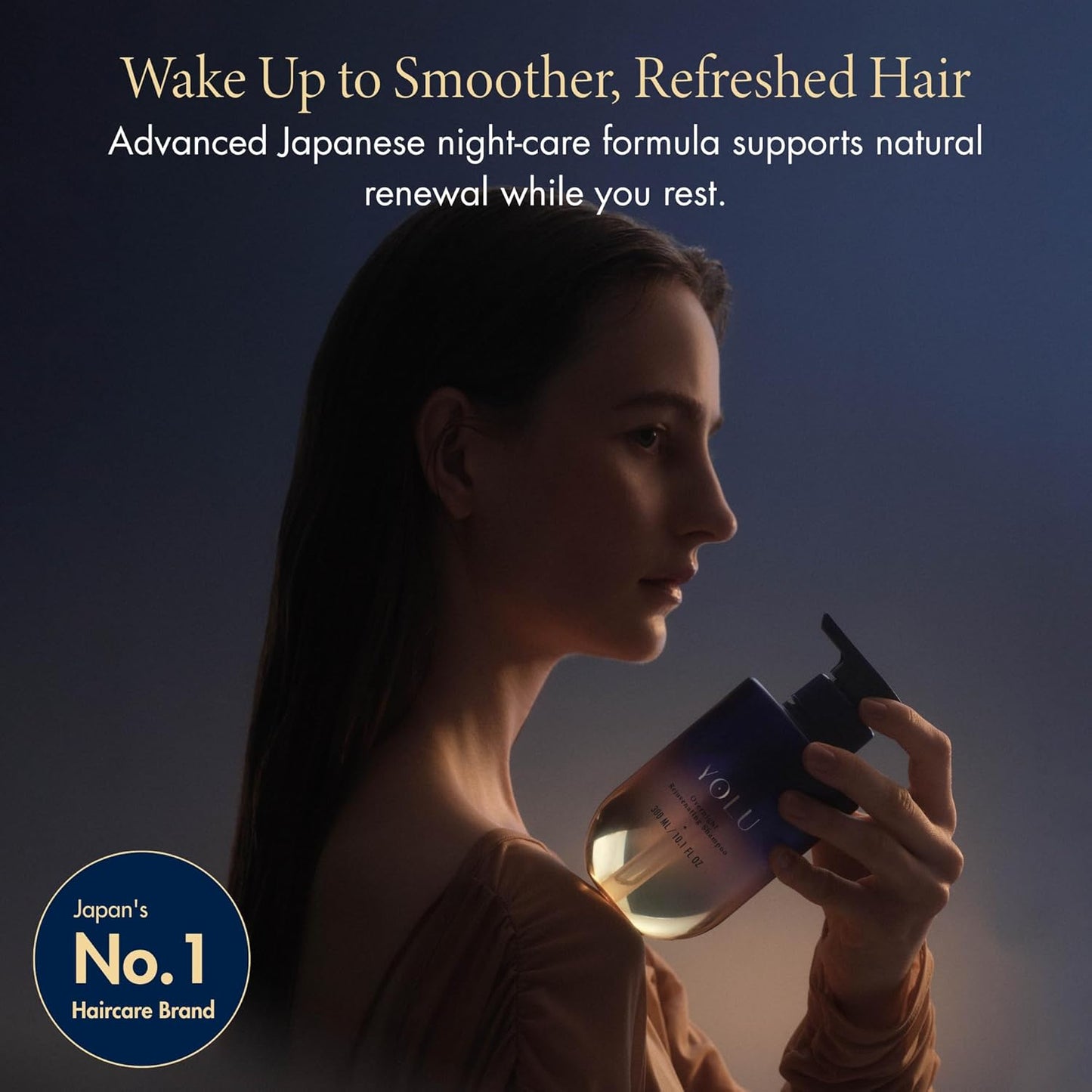 YOLU - Sulfate-Free Shampoo for All Hair Types - Night Repair with Alpine Willow Extract - 10.1 fl oz
