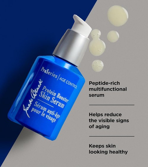 Jack Black Protein Booster Skin Serum - ProSeries Anti-Aging Face Serum for Men | Peptide & Antioxidant Formula
