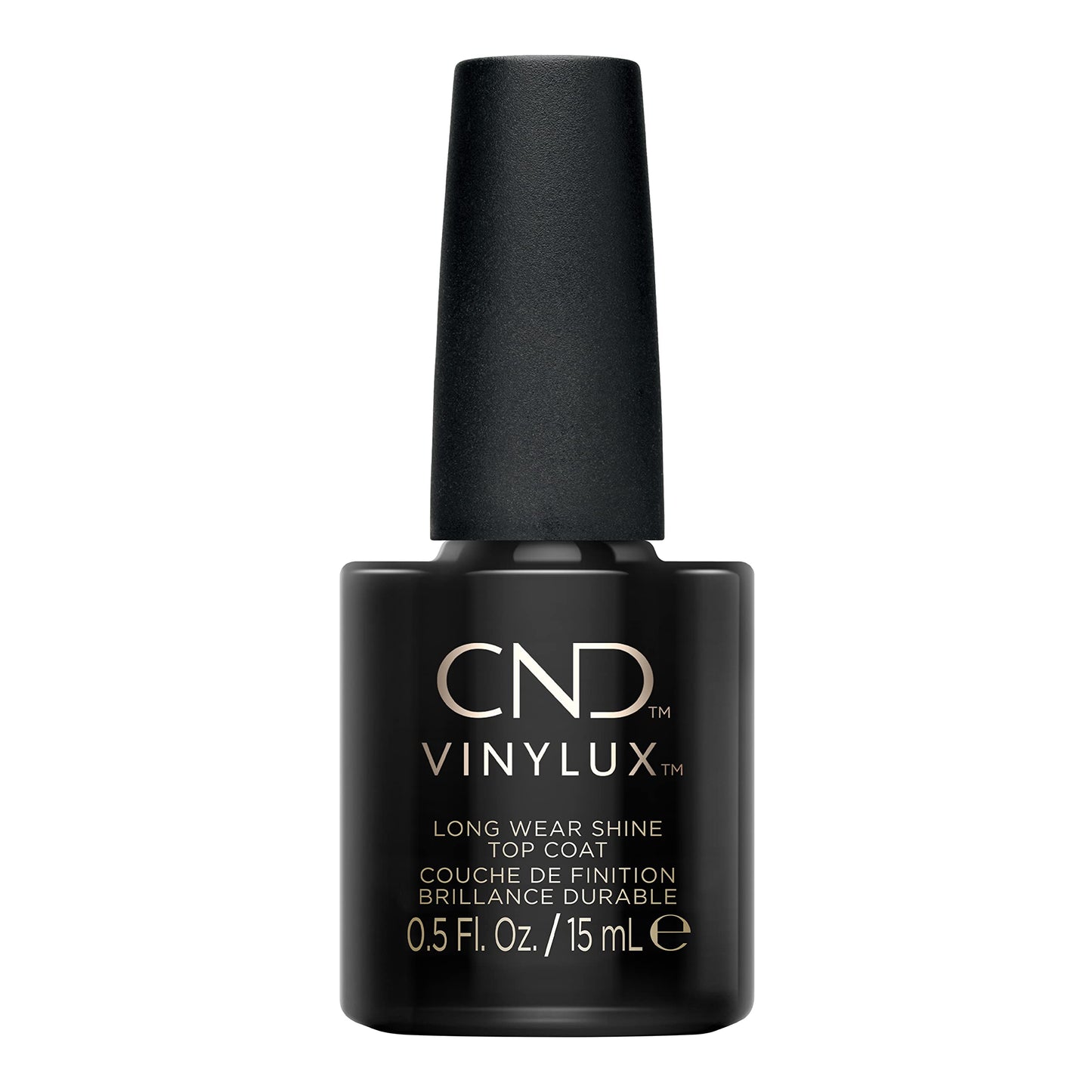 CND Vinylux Long Wear Shine Top Coat, Quick Drying Formula, Easy to Remove, 0.5 Fl Oz