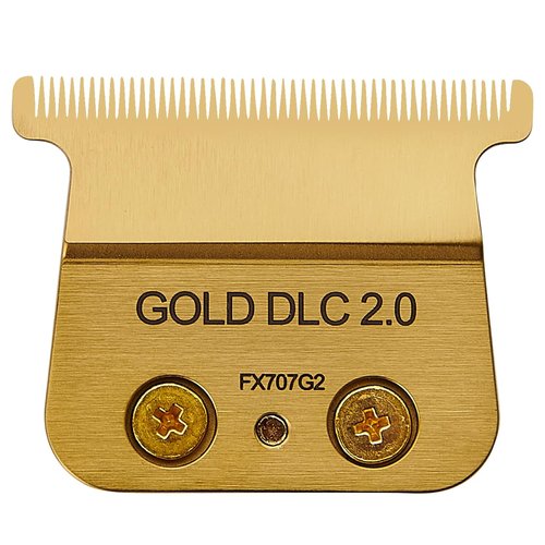 BaByliss PRO FX707Z Replacement Trimmer Blades - DLC 2.0 Compatible with FX787 & FX726 | Gold Finish, 1 PC