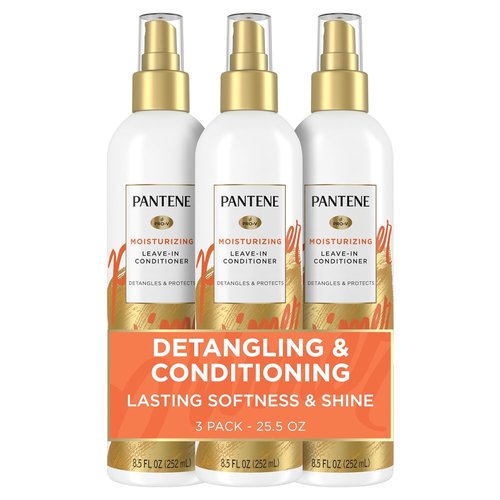 Pantene Pro-V Conditioning Detangler Spray - Repair & Protect Nutrient Boost for Damaged Hair | 8.5 Fl Oz, 3 Pack