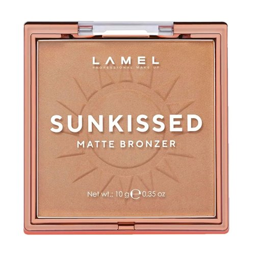 LAMEL Sunkissed Matte Bronzer Face Powder - Long-Lasting, Non-Greasy Formula for Natural Tan - 0.35oz