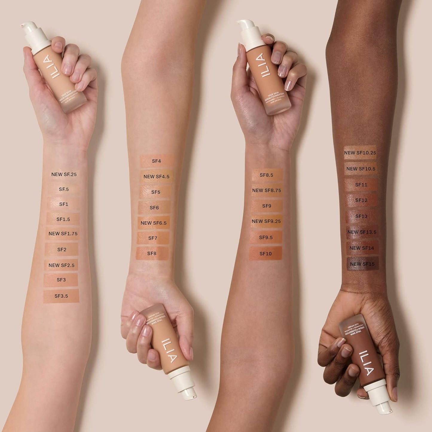 ILIA - True Skin Serum Foundation | Weightless, Buildable Coverage, Non-Comedogenic, Vegan (Mindoro SF.25)