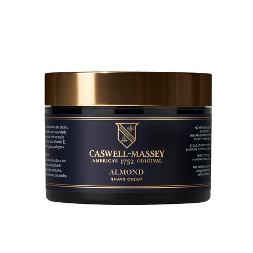 Caswell-Massey Almond Shave Cream - Natural Men’s Shaving Cream for Smooth Shaving | 8 Fl Oz, USA Made