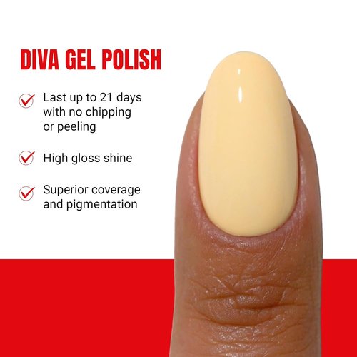 DND Gel Polish Set - Coquette Collection | UV/LED Gel & Air Dry Nail Lacquer Duo - 086 Durian, 0.5 Fl Oz