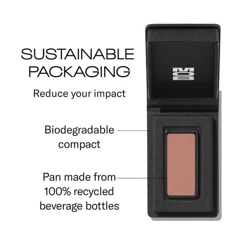 MOB Beauty Eyeshadow M1 - Matte Dusty Rose | Talc-Free Vegan Formula for Long-Lasting Wear