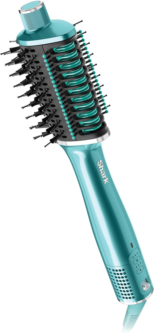 Shark Glossi 2-in-1 Hot Tool - Ultra-Fast Air Glosser for Glossy Blowouts | Jewel Teal, Heat-Controlled Ceramic