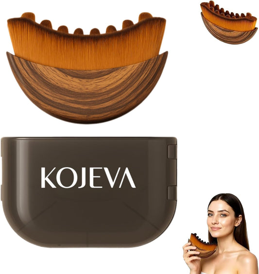 Lymphatic Contour Face Brush - Lymphatic Facial Drainage Brush - Dry Soft Organic Reduce Puffiness Improve Skin & Radiance Relieve Fatigue - Ergonomic Design for Daily Skin (1PCS)