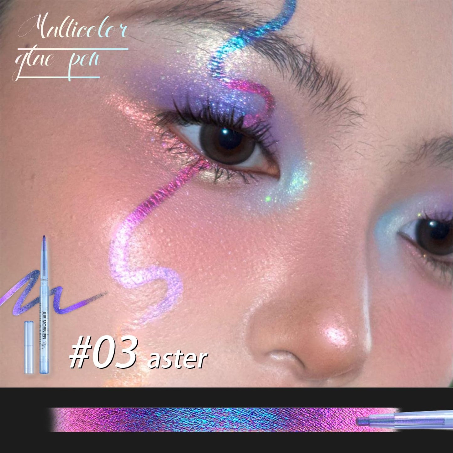 Skiennix Multichrome Eyeliner Gel Pencil - Waterproof, Long-Lasting, Vegan Formula | Shifting Colors (#306, 0.01 Oz)