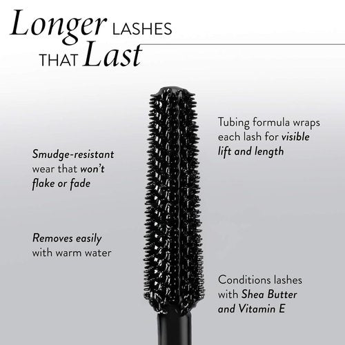 Laura Geller Long-N-Lifted Tubing Mascara - Smudge-Proof Lengthening & Lifting Formula - Black