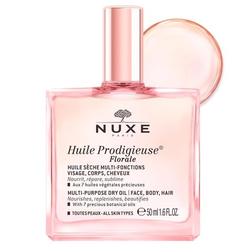 NUXE Huile Prodigieuse Floral - Organic All-in-One Oil for Body, Face & Hair | Radiant Glow & Hydration