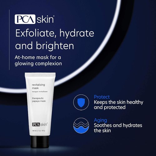 PCA SKIN Revitalizing Face Mask - Exfoliating Papaya-Infused Skincare for Glowing Complexion (2.1 oz)