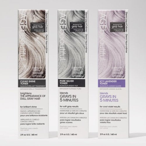 AGE Beautiful Demi Liqui-Creme 5-Minute Express Toner - Blend & Enhance Gray Hair | Ammonia Free for Shine & Custom Shades