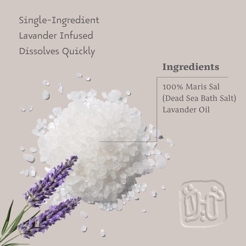 Dead Sea Salts - Relaxing Bath Soak for Body Rejuvenation with Lavender Essential Oil | 8.82 oz