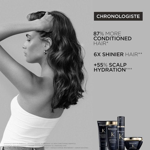 Kerastase Chronologiste Hair Serum - Heat Protectant with Argan Oil for Frizz Control & Strengthening | 5.1 Fl Oz