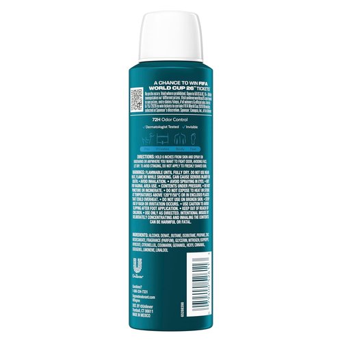 Degree Men Whole Body Deodorant - Cool Rush Scent | Aluminum-Free 72H Odor Protection - 2.9 oz