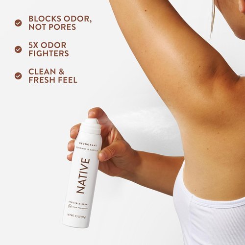 Native Deodorant | Coconut & Vanilla Twin Pack - 72-Hour Odor Protection, Aluminum-Free, 2x3.5 oz
