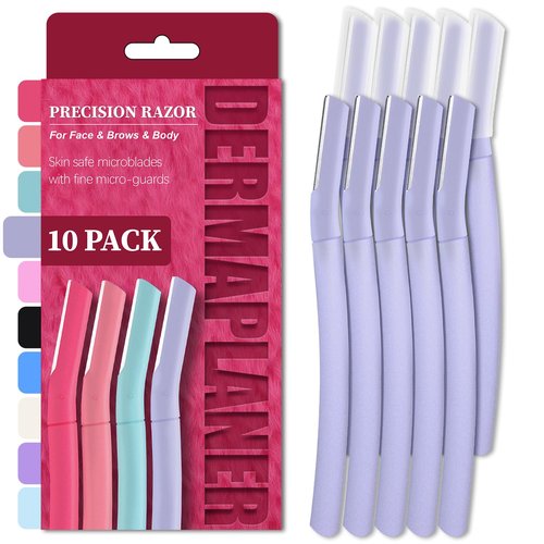**Skiennix Dermaplane Razor - Gentle Facial Exfoliation Tool for Peach Fuzz Removal | Lilac Color**
