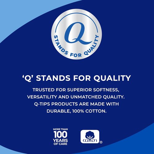 Q-Tips Hygiene Shield Cotton Rounds - Antimicrobial Lint-Free Makeup Remover Pads, 80 Count Per Pack, 6 Pack