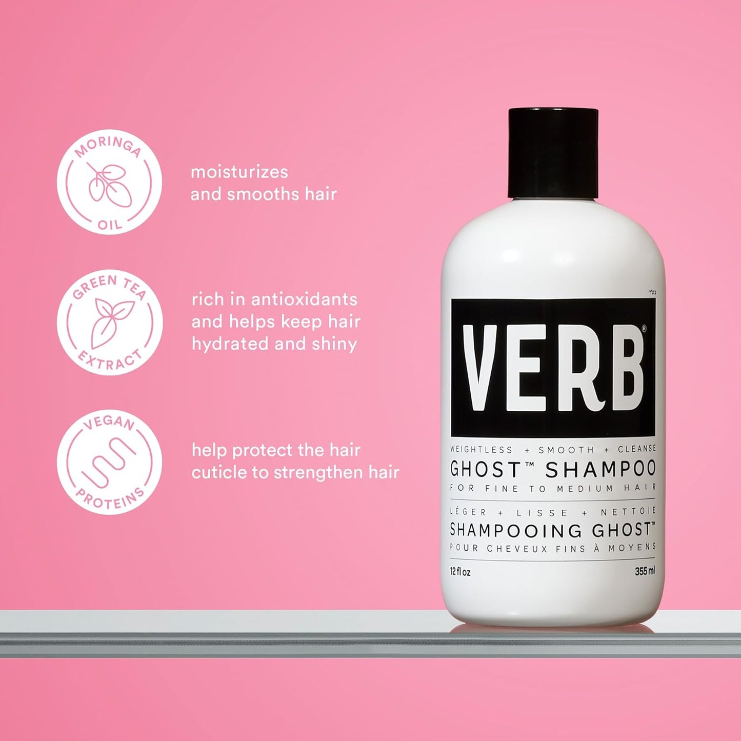 VERB Ghost Shampoo & Conditioner Duo Set - Lightweight Formula for All Hair Types