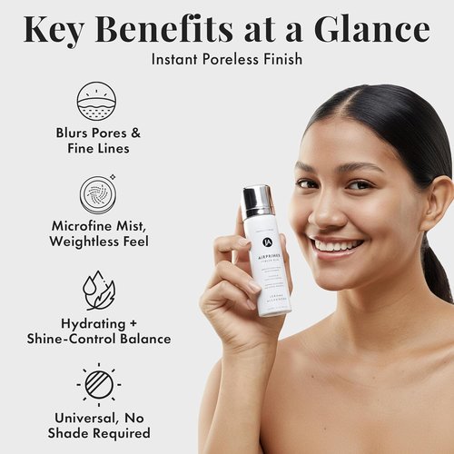 Jerome Alexander MagicMinerals LiquidSilk Air Primer - Smooths Skin & Minimizes Pores for Flawless Makeup