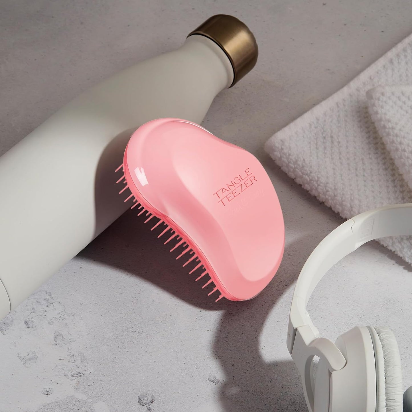Tangle Teezer Original Detangler Brush - Ideal for Thick & Curly Hair | Pink Punch Color
