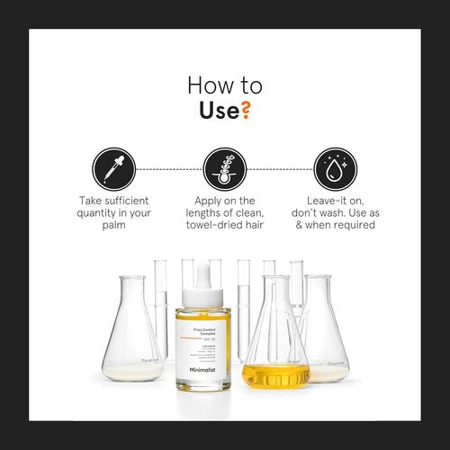 Regine Switzerland Minimalist Frizz Control Complex - Keratin, Argan Oil & Ceramide | Smooths & Protects Hair | 1.69 fl oz / 50 ml