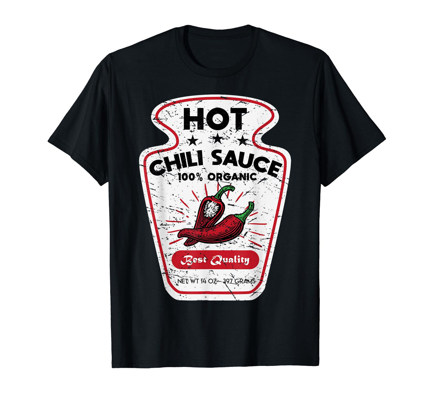 Vintage Spicy Chili Hot Sauce Costume Funny Halloween Gifts T-Shirt