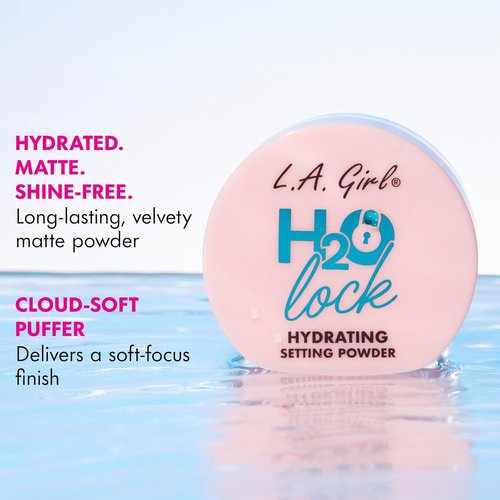 L.A. Girl H2O Lock Hydrating Setting Powder - Long-Lasting Matte Finish | Lightweight Formula