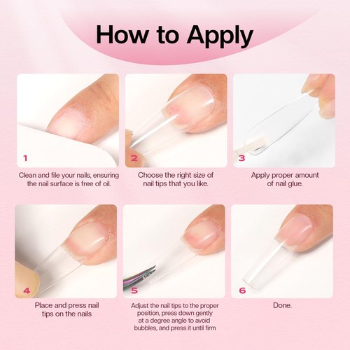 Morovan Super Strong Nail Glue: Glue for Press Ons & Acrylic & Fake Nails Tips Brush on Long-Lasting Fast-Drying No U V Light Needed for Beginners DIY Home or Salon Manicure