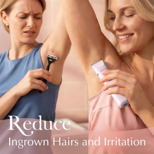 Risina Bikini Trimmer for Women - Painless Electric Razor for Smooth Skin | Cordless & Waterproof