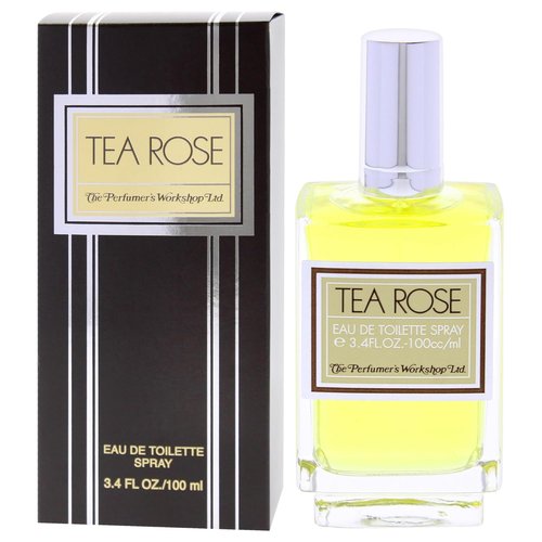 Perfumers Workshop Tea Rose Eau de Toilette Spray - 3.4 oz | Elegant Floral Fragrance for Women