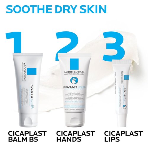 La Roche-Posay Cicaplast Lip Balm B5 - Hydrating Shea Butter Treatment for Dry, Cracked Lips | Fragrance-Free Moisturizer