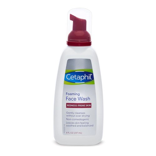 Cetaphil Daily Foaming Face Wash - Redness Control Formula | 8 Fl Oz for Sensitive Skin