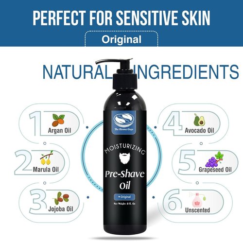 Regine Switzerland Pre Shave Oil - Unscented 8 fl. Oz for a Smooth, Burns-Free Shave | Works with Any Razor