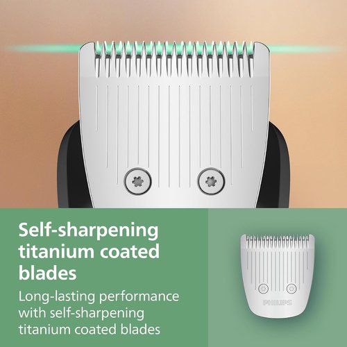 Philips Norelco 21-Piece All-in-One Trimmer 5000 Series - Electric Shaver & Clipper with Titanium Blades, 22 Length Settings (0.5-16 mm)