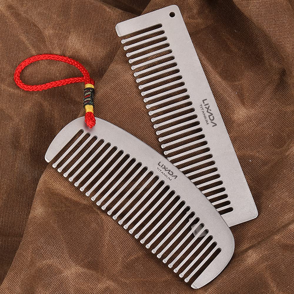 LIXADA Titanium Comb, Hair Beared Comb, Pocket Comb, Anti-Static Smooth Strong Light Heat-Resistant Daily use