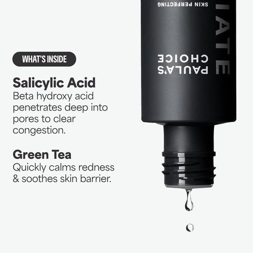 Paula's Choice SKIN PERFECTING 2% BHA Liquid Salicylic Acid Exfoliant-Facial Exfoliant for Enlarged Pores, Wrinkles & Fine Lines, Suitable for Blackhead-Prone Skin, Fragrance-Free