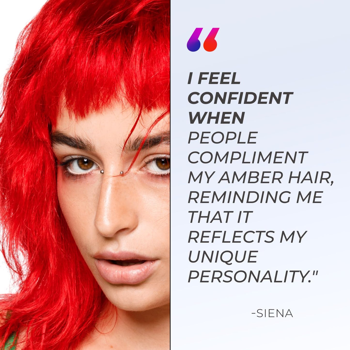 XMONDO Color Amber Depositing Mask - Semi-Permanent Red Hair Dye with Bond Booster & Hyaluronic Acid | Vegan Formula, 8 Fl Oz
