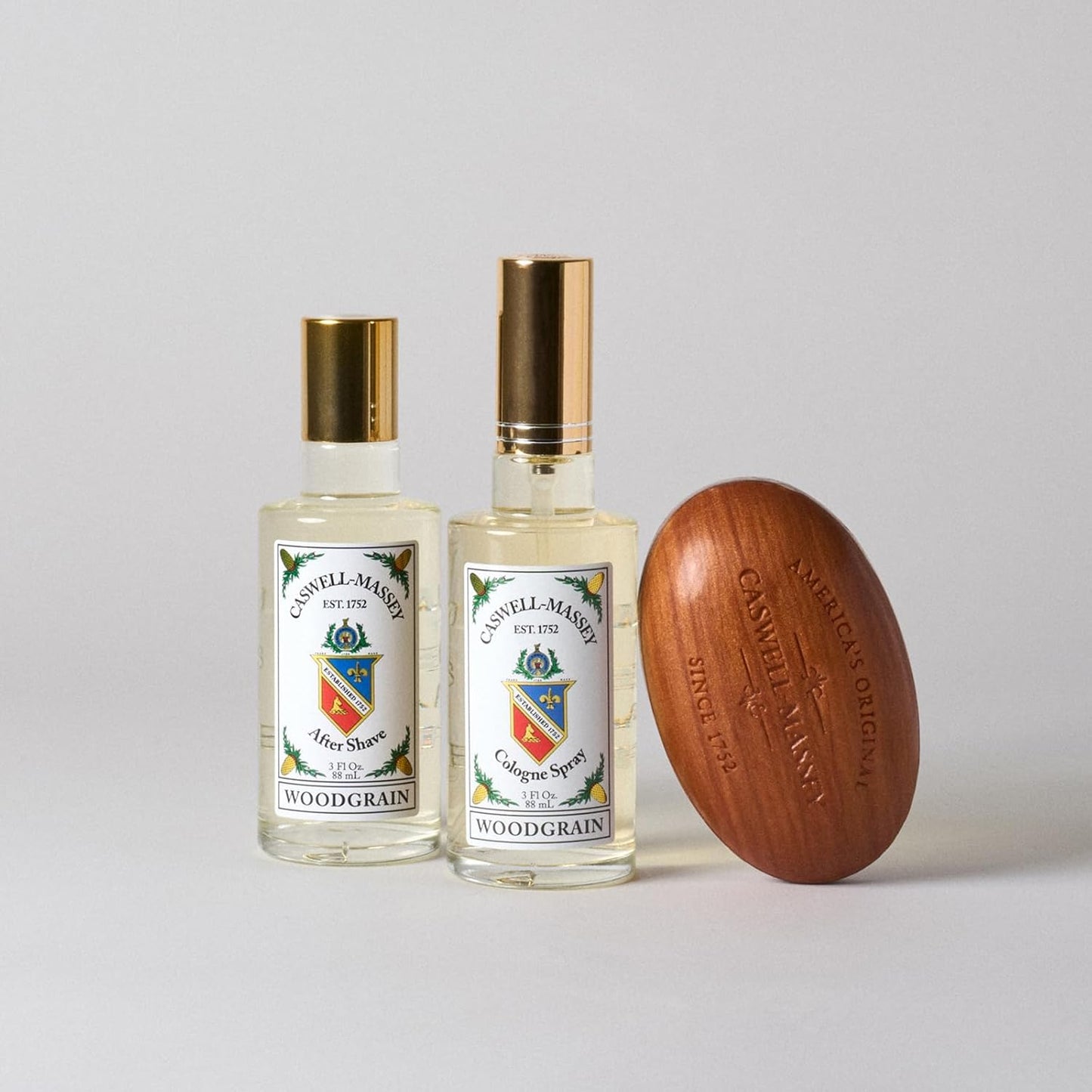 Caswell-Massey Sandalwood Soap Set - Triple Milled, Moisturizing Bath Soap | 3 Count, Made in the USA