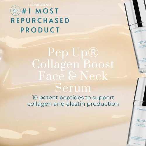 Colorescience Pep Up Collagen Renewal Treatment - Boosts Collagen & Elastin Production | 10 Peptides for Youthful Skin