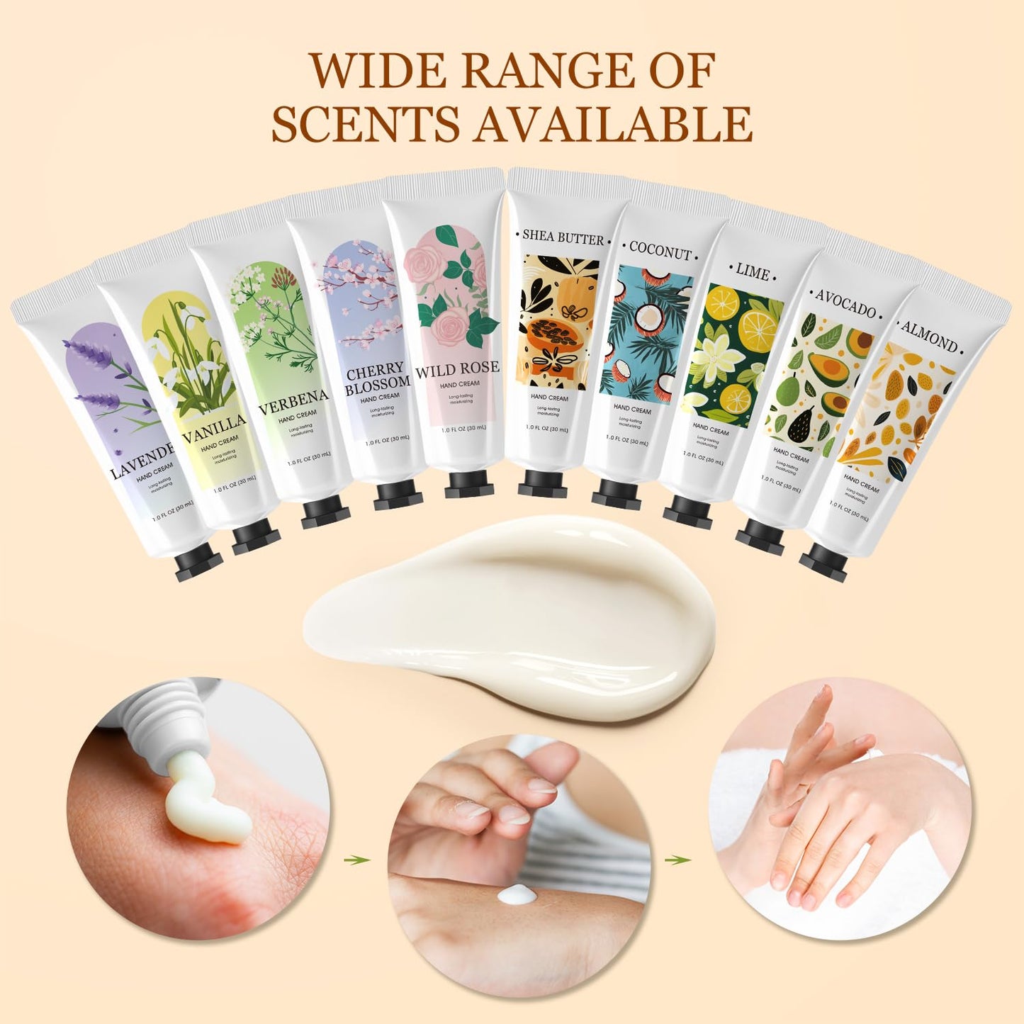 BODY & EARTH Hand Cream Lotion - 30 Pack Mini Size | Perfect for Bridesmaid Gifts & Mother's Day