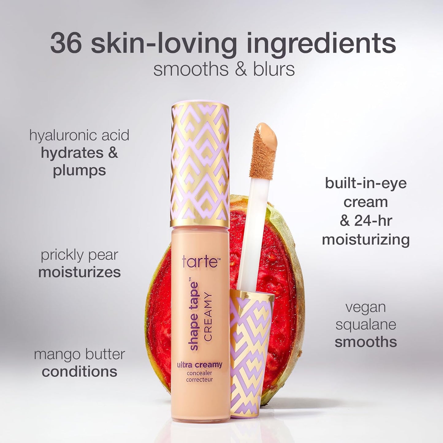 Tarte Shape Tape Creamy Concealer - Full Coverage Hydrating Formula with Eye Cream | 24HR Matte Finish