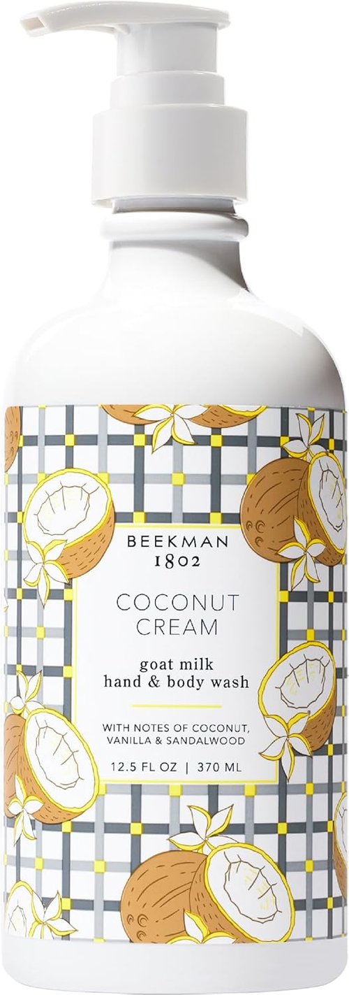 Beekman 1802 Goat Milk Hand Soap - Moisturizing Liquid Soap for Sensitive Skin | Coconut Cream 12.5 fl oz