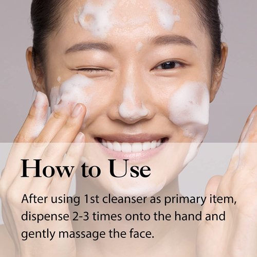 Dr.Different Zero Cleanser - Hypoallergenic pH 5.5 Foaming Face Cleanser with Hyaluronic Acid & Ceramide | 6.76 fl. oz.